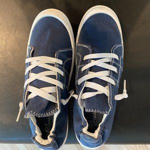 Weestep Blue & White Canvas Sneakers size 8.5
